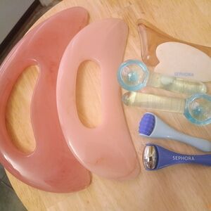 Sephora Skincare Tool Set with Pink and Blue Accents